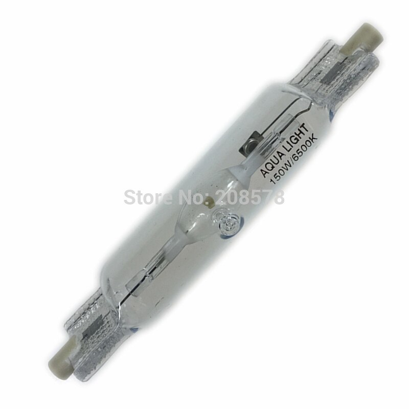 Hqi 150w 6500k 8000k 10000k 14000k 20000k metallhalogenpære doble endte  r7s 150w 6500k