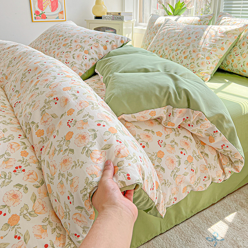 1 Stück lila Lavendel bedruckter Bettbezug Einzel-/Königin-/König-Größe-Bettbezug für Doppelbett, Blumen-Housse de Couchette220 x 240 cm