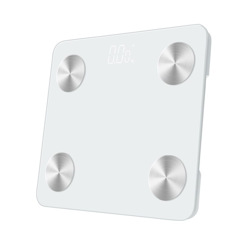 Digital Smart Bathroom Weight mi Scales Floor Body Fat Weighing Scale Electronic Balance Bluetooth LED Home bmi Fat Scale: white