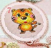 Cross stitch DMC set hand simple metal bookmark Chinese twelve zodiac: Light Grey