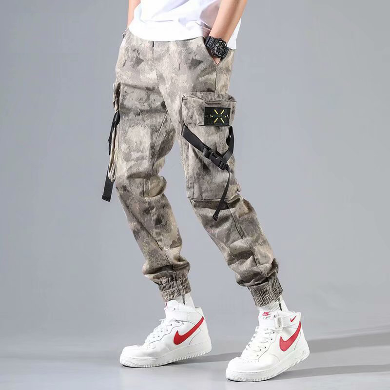 Pantalon de sport Hip-Hop pour homme, poches, Jogging, Harajuku, pantalon de sport pour garçons, , décontracté, tendance