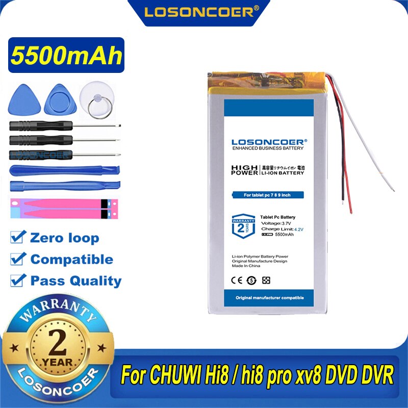 13000mAh Battery For Chuwi Hi9 Pro ,Hi9 Air CWI546 ,Hi8 / Hi8 Pro,Xv8 for Ainol NOVO 7 ,Hi10 Pro ,Hi10 X ,Hi12 HI10 Plus 3 Wire: Hi8 Hi8 Pro NOVO 7