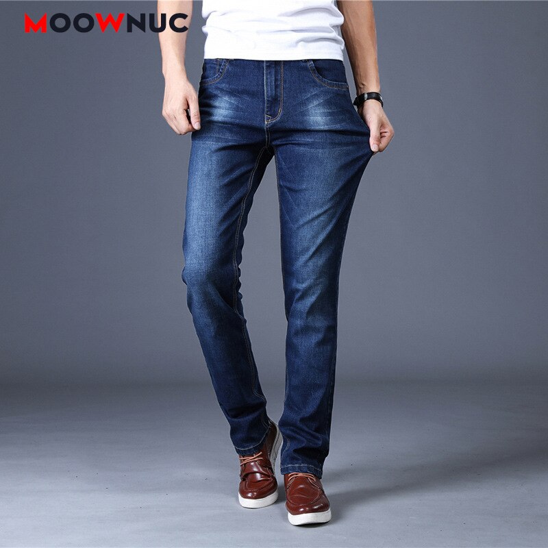 Jeans voor heren dunne zomer casual broek lange slanke elastische lente joggingbroek denim mannelijke streetwear moownuc