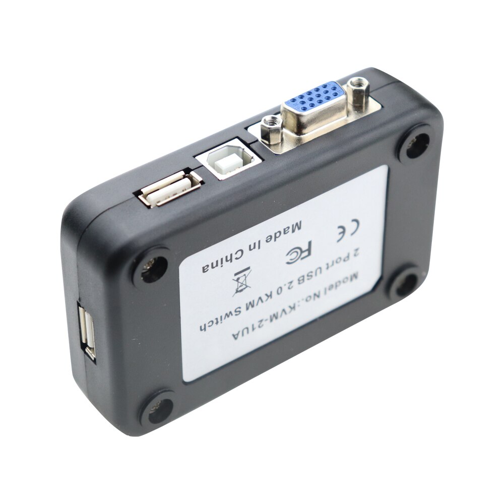 2 in 1 Heraus USB 2,0 VGA KVM schalten Kasten 2-Hafen PC Monitor Schalter Kasten Adapter Für Computer tastatur Maus Monitor Stecker und Spielen