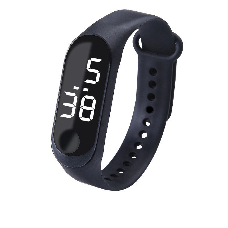 Top sport vandtæt herreur led digital ur kvinder børn fitness armbåndsur touch screen silikone rem ur til børn: M3-1