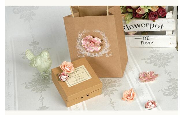 Diy håndlavede blomster pakke 3d smukke papirblomster til kortfremstilling, scrapbog udsmykninger