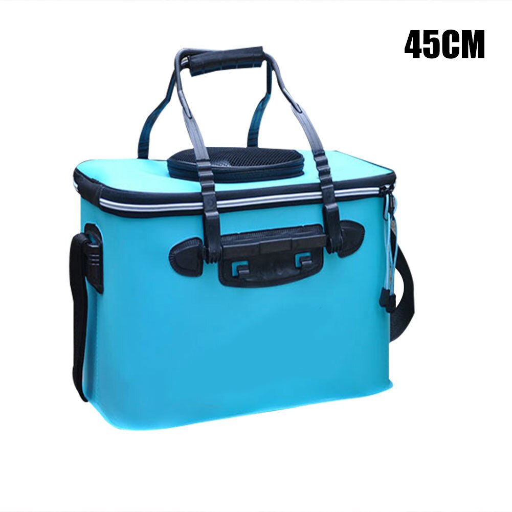 Fishing Bucket Box Folding Storage Container Carrier Large Capacity with Handle for Outdoor ALS88