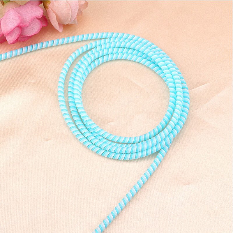 Telefoon Draad Koord Touw Protector Usb Opladen Kabel Spoelopwinder Data Lijn Oortelefoon Cover Pak Lente Mouw Twine Snelle Levering: Style 3