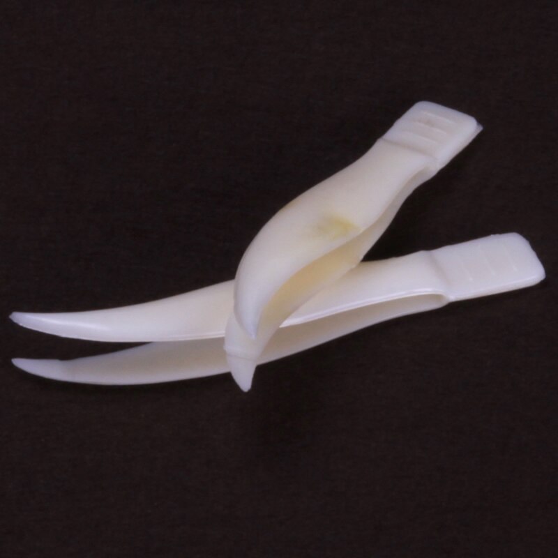 2 pièces En Plastique Blanc Pince À Épiler Poids Brucelles Laboratoire Fournitures Outils À Main