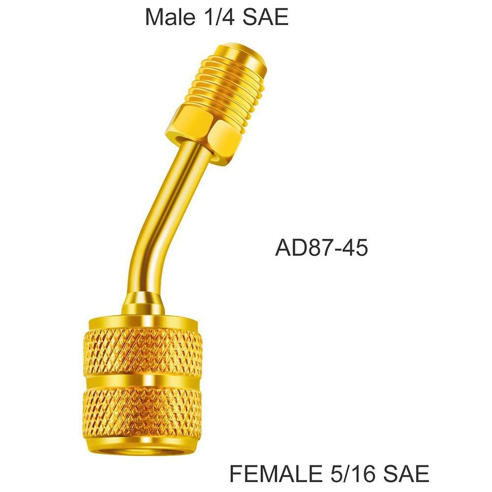 R410a Charging Vacuum Port Adapter Brass Converter for Mini Air Conditioner Refrigeration