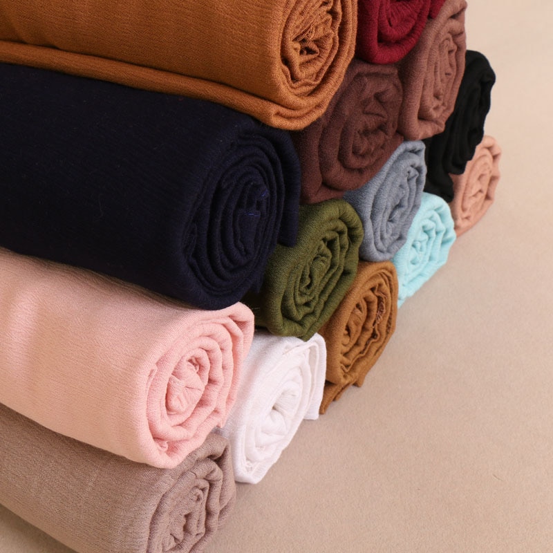 100%  rayon plain muslimi huivi hijab puuvilla afrikkalainen naisten otsanauhat islamilainen turbaani pitkä huivi malesia kääre suuri koko