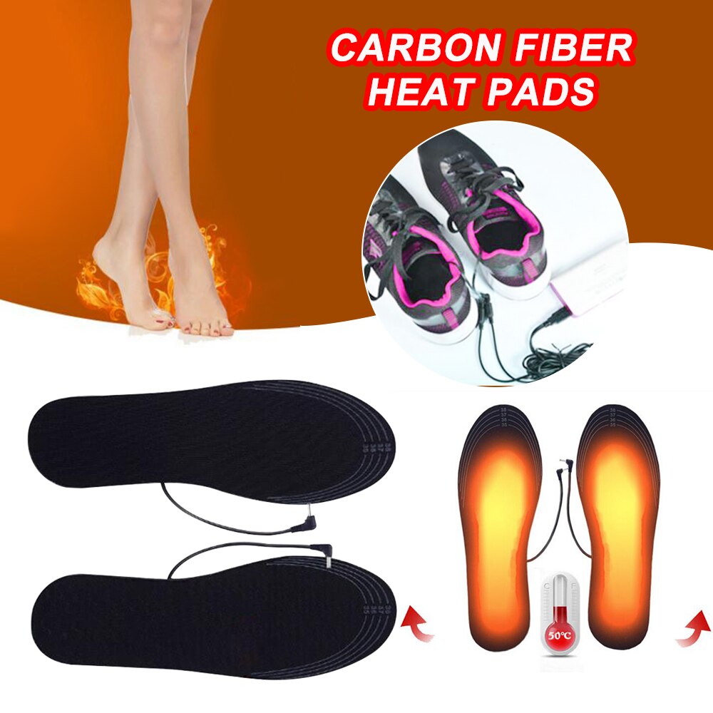 Tee itse leikattavat lämmitetyt kengät pohjalliset usb sähköinen talvi jalkojen lämmitin vapaa koko sukkalämmitin pohjalliset miehille naiset poika tyttö 3