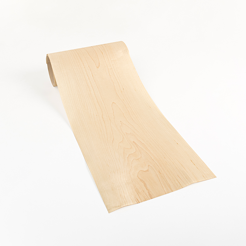 Hoja de chapa de madera de arce Natural de 20x250cm, chapa de madera artesanal para restaurar muebles, sobremesas, altavoces estéreo y guitarra
