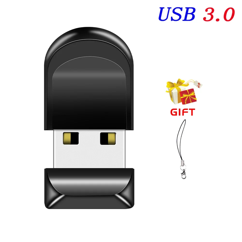 Super Mini clé USB 3.0 256 go clé USB étanche 128 go capacité réelle clé USB 3.0 clé USB 64 go 32 go 16 go 8 go: Black / 4 GO