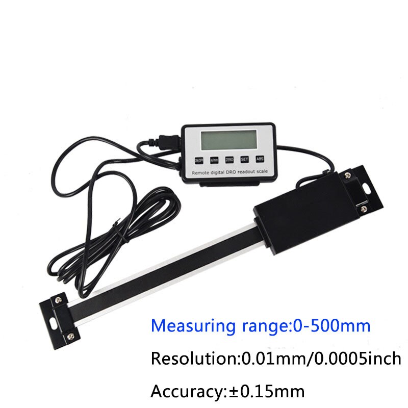 External LCD Display Digital Linear Scale DRO Magnetic Remote Digital Readout Scale 150mm 200mm 300mm: 0-500mm
