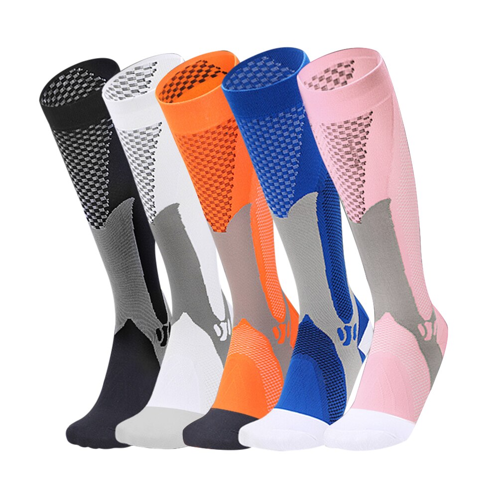 1Pair Breathable Running Football Riding Stocking Leg Support Running Sports Fitness Unisex