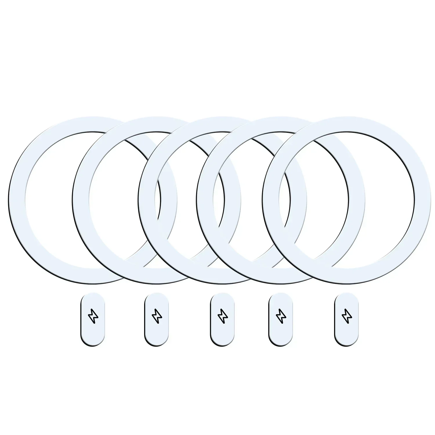Magnetic Metal Plate Ring for Apple Magsafe Wireless Charger Iron Sheet Magnet Car Phone Holder Sticker for IPhone 15 14 Pro: Pink