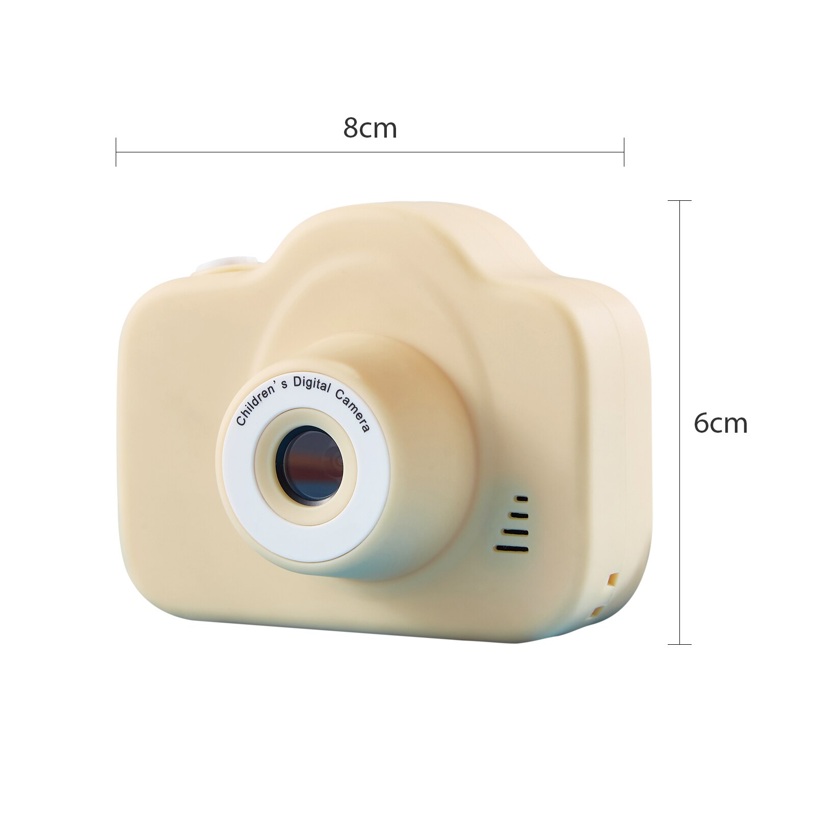 Kids Digital Camera Mini Video Camcorder 1080P High Resolution with 13MP 2 Inch IPS Display Screen Christmas for Boys Girls: Yellow 720P / With 32GB TF Card