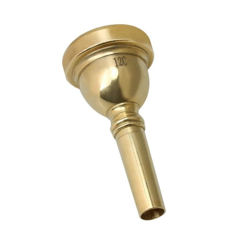 1Pc Hoogwaardige 12C Alto Trombone Mondstuk Koper Legering Goud/Verzilverd Stijlvol En Duurzaam