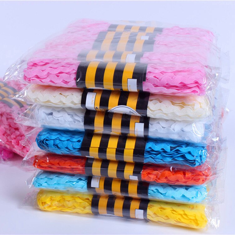 15yard/lot S Shaped Curve Wavy Lace Trim Ribbon Handmade Hat Curtain Pillow DIY Sewing Crafts Wedding Party Decorations