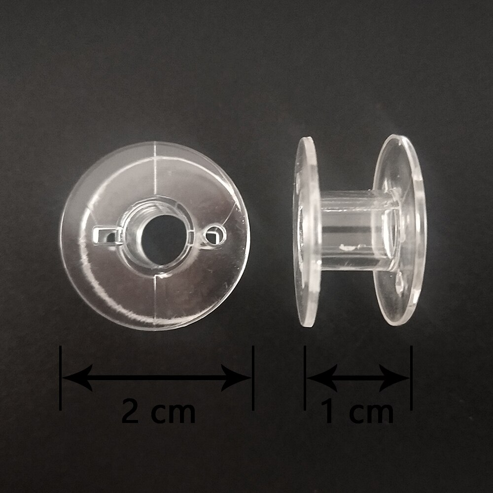10pcs/lot Bobbins Spools Plastic Metal Home Sewing Craft Empty Bobbin Spool For Singer Brother Sewing Machine Tools: 8