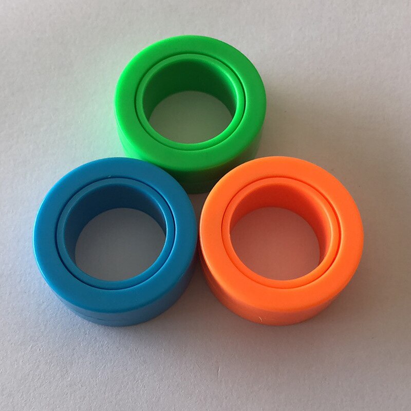 ZK22 Dekompression Spielzeug Roller Finger Ring Gyro Fingertip Gyro Magnetische Finger Gyro Magnetische Armband Ring Dekompression Artefakt: L