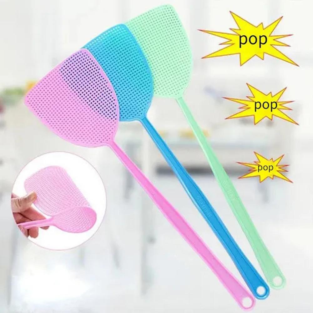 Matamoscas de plástico grueso, matamoscas para mosquitos, Control de plagas, mata insectos, accesorios de cocina para el hogar, 3 uds.