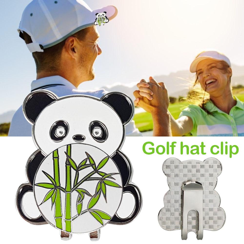 1 piezas marcador de pelota de Golf W magnético Golf sombrero Clip China Panda lindo gorra de Golf Clips aleación pelota Mark