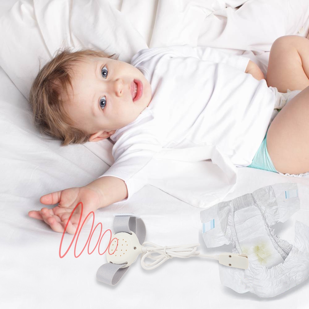 Sengevædningssensor alarm våd påmindelse til baby børn voksne pottetræning våd påmindelse sovende enuresis plaswekker