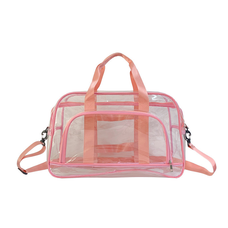 Sac de voyage transparent de grande capacité, sac à bandoulière en PVC transparent, rangement de fitness, sac à main transparent, 1PC: MULTI
