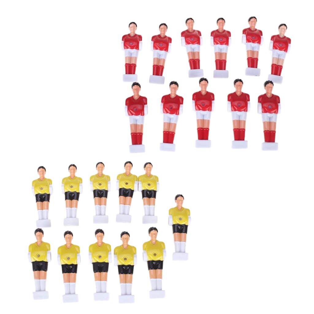 Lot de 22 pièces de rechange pour joueur de baby-foot pour hommes convient à la Table de baby-foot Standard-matériau plastique dur de luxe