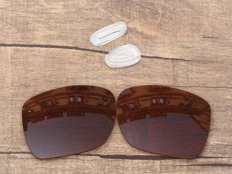 Vonxyz lentilles de rechange polarisées + choix de couleur | 20 +, choix de couleurs, tampons nasaux pour-cadre Oakley déviation OO4061: Bronze Brown