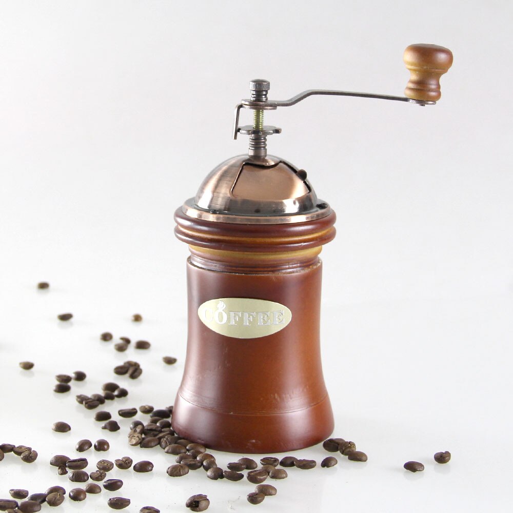 Manual Coffee Grinder Wooden Vintage Hand Crank Co... – Vicedeal