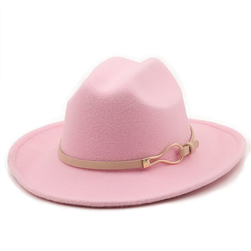 Sombrero de fieltro clásico británico para hombre y mujer, accesorios de sombrero de vaquero, sombrero de Jazz, sombrero de caballero: 18