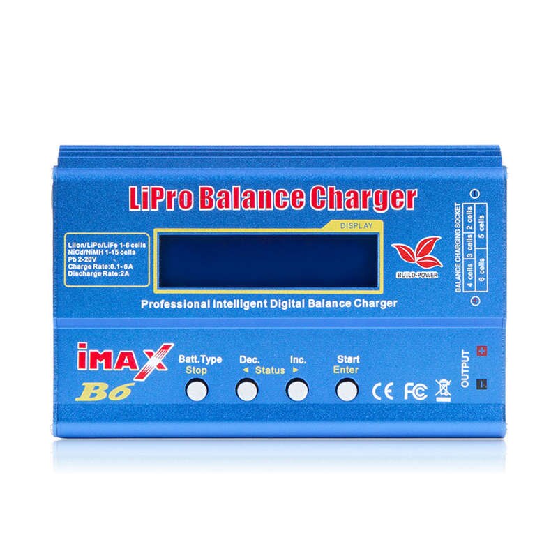 Imax B6 12V Acculader 80W Lipro Balance Charger Nimh Li-Ion Ni-Cd Digitale Rc Charger 12V 6A Power Adapter Oplader (Geen Stekker)