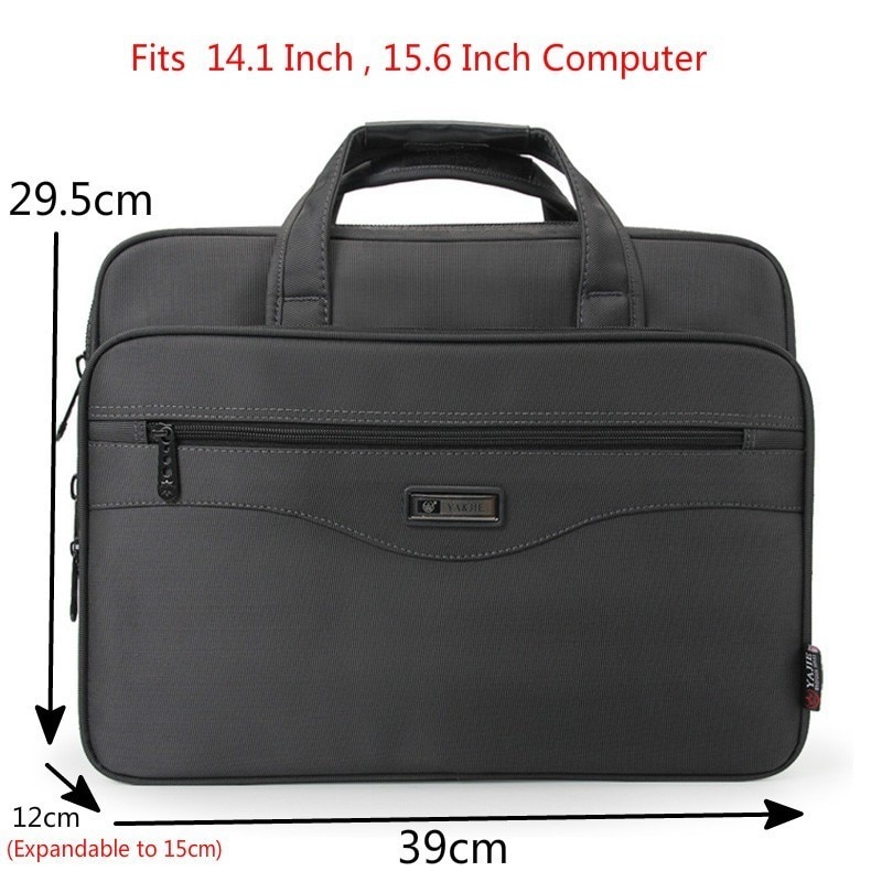 OYIXINGER Men Briefcase Laptop Bags Good Nylon Cloth Multifunction Waterproof 15.6&quot; Handbags Business Shoulder Men&#39;s Office Bags