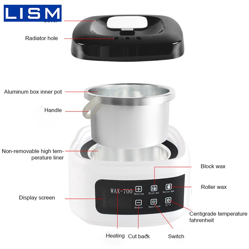 Intelligent Paraffin Wax Machine High-power Hair Removal Tool Kit Wax Melting Machine Rapid Heating Wax Warmer Heater Melter