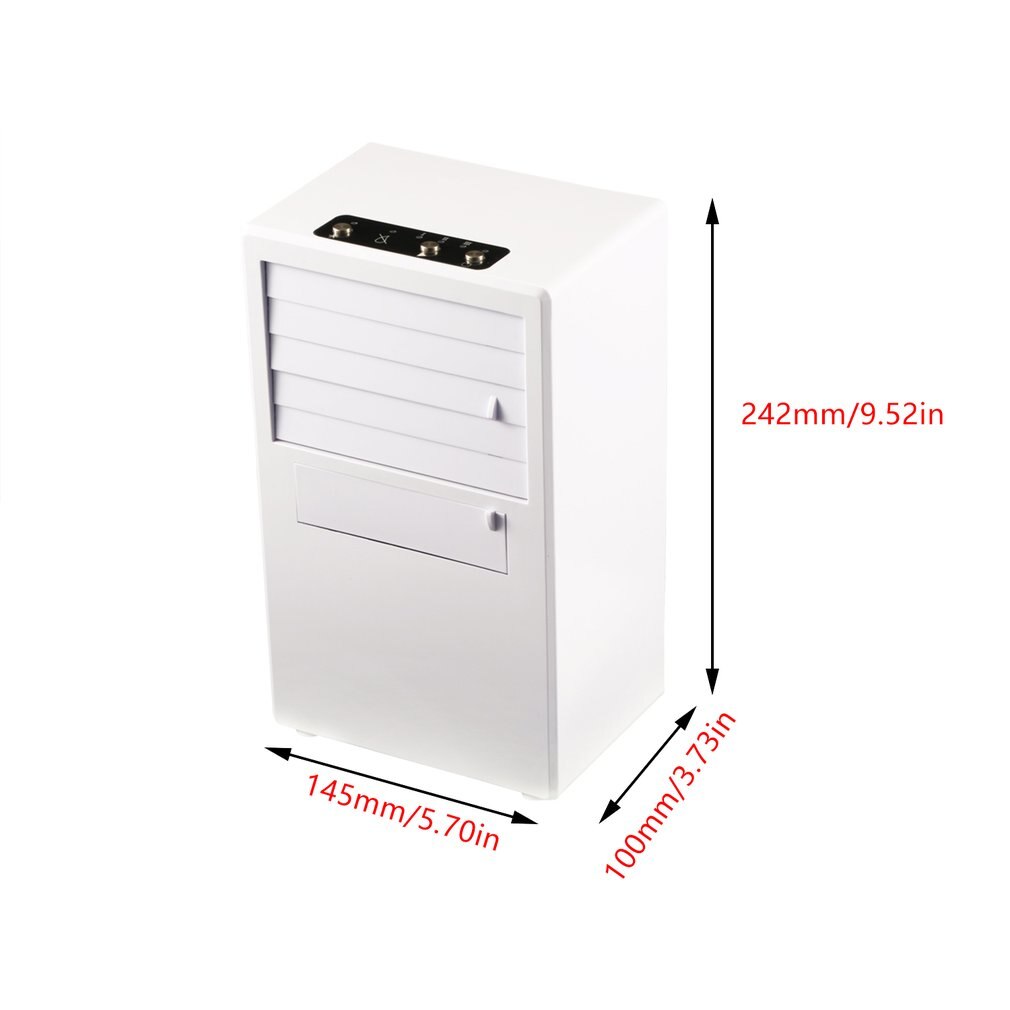 Mini Portable Air Conditioner Table Desk Small Home Office Bladeless Fan Humidifier Quiet Personal Moisturizing Air Cooler
