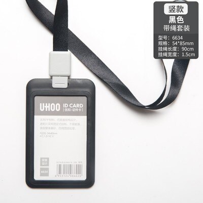 Infällbar märkeshållare id-korthållare med indragbar lanyard liftkortshållare namnskylthållare: 6634 f 6955hs