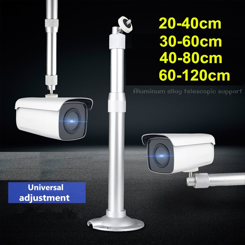 Aluminum Silver Ceiling Mount 20-40cm 30-60cm 40-80cm 60-120cm Expansion Adjustable Wall Mount Bracket For Projector CCTV Camera