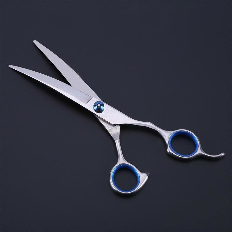 6 Inch 7 Pet Grooming Scissors Stainless Steel Cats Dogs Hair Seam Scissor Up and Down Curved Scissors Sharp Haircut Set