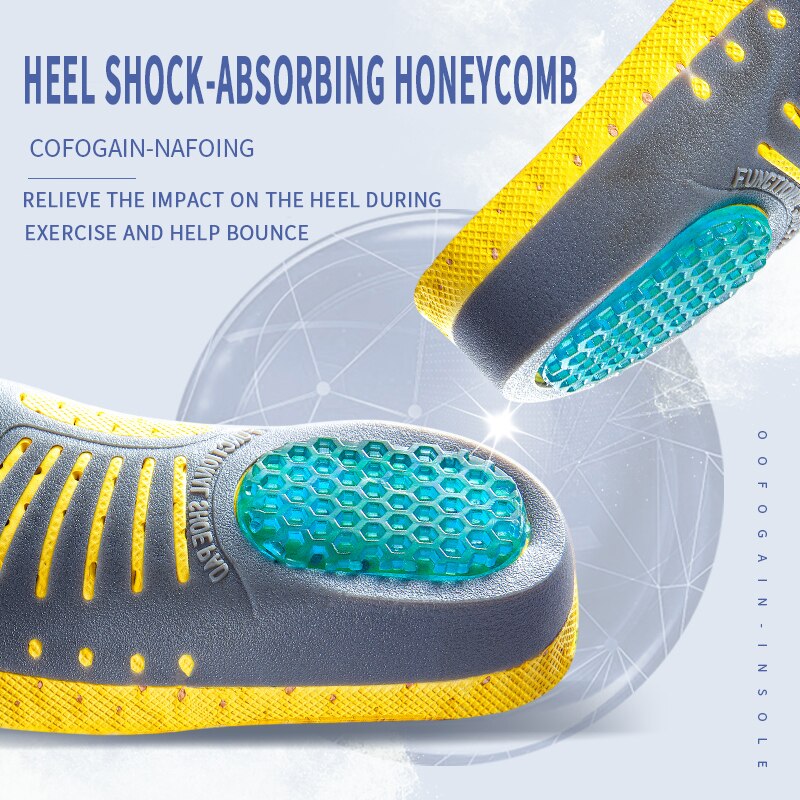 Premium Orthotic Gel Insoles Arch Support PVC Flat Foot Health Sole Pad for Shoes Insert Arch Orthopedic Insole for Feet Unisex