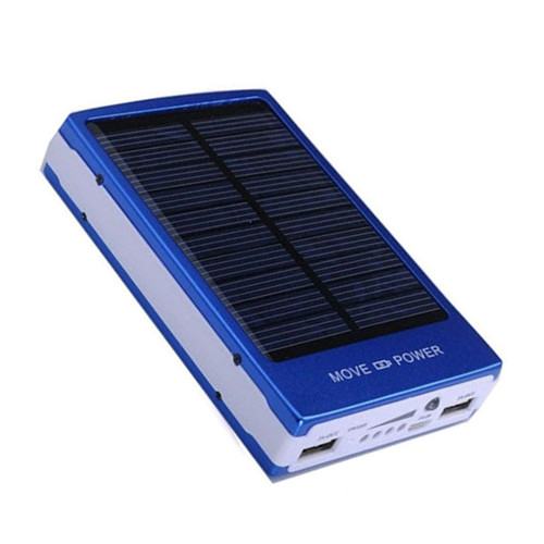 50000 mah solar-powerbank zum schnellladen externer handy-akkus, geeignet für mobiltelefone, smartphones, kameras und gps-geräte: Blau