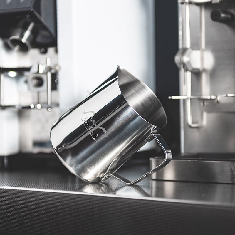 350/600ml maidonvaahdotuskannu kahvi barista maidonvaahdotin kannu ruostumaton teräs espressokeitin höyrytysvaahdotin kuppi kannu