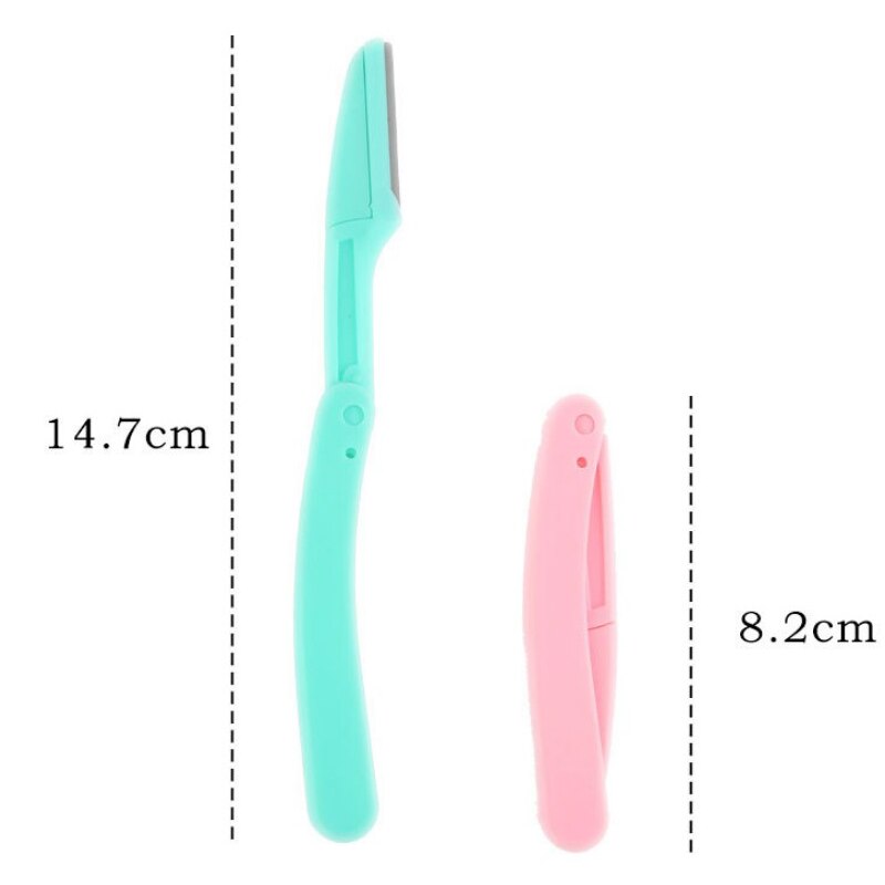 3pcs Facial Razor Eyebrow Brow Shaper Trimmer Face Bikini Hair Removers Safe Painless Portable Makeup Tools