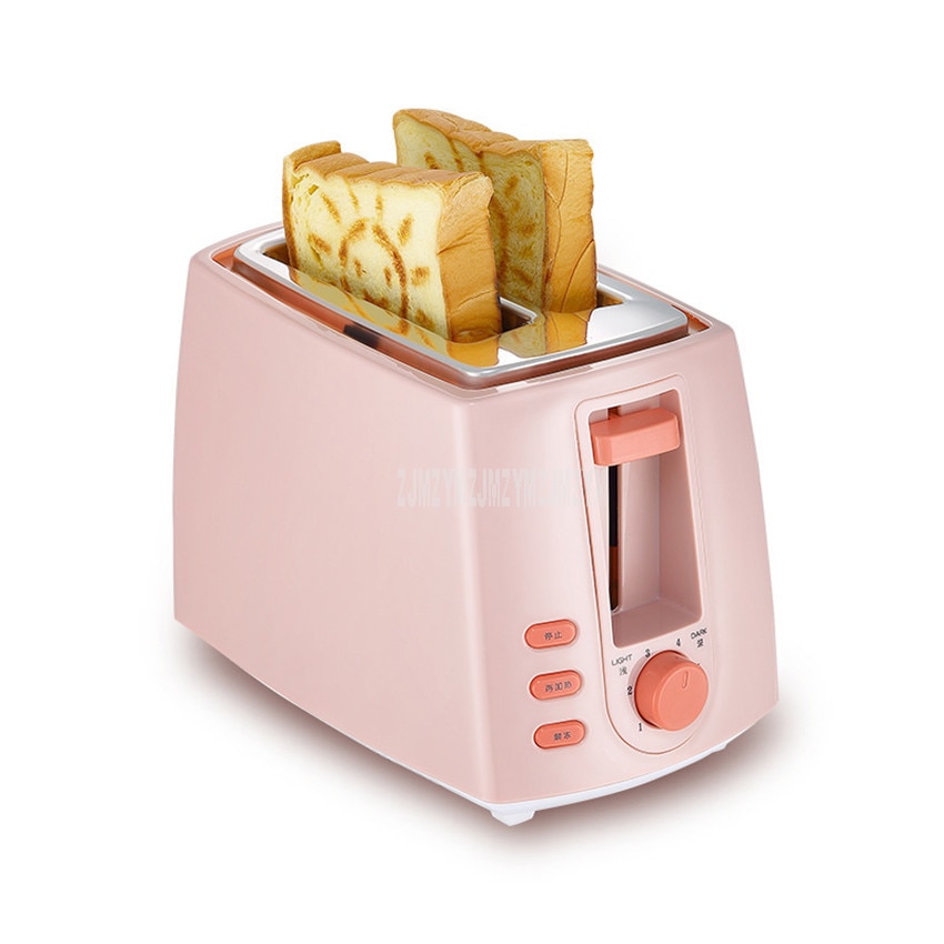 Bread Baking Oven Machine 6-Gear Adjustable Electric Toaster Household Automatic Breakfast Toast Sandwich Maker Reheat Function