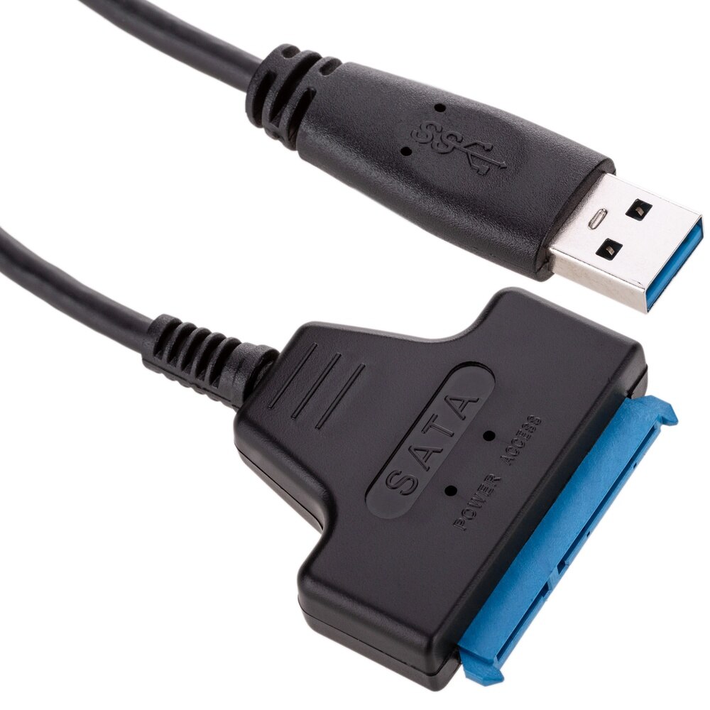 BeMatik-SATA Adapter Cable 7 + 15 pin to USB 3.0 Type a Male