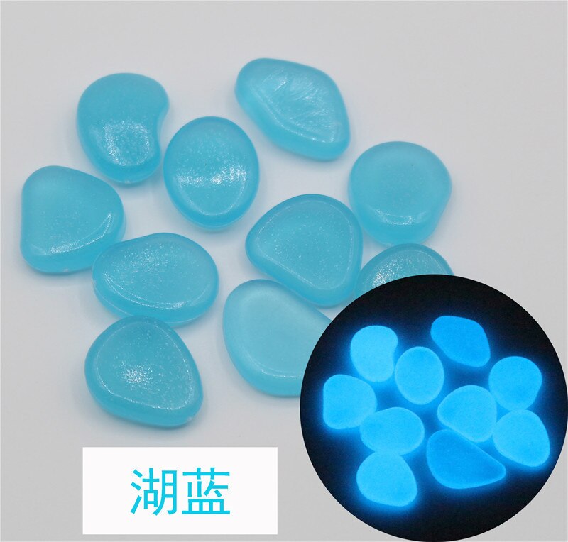 50 stücke Leucht Stein fluoreszierend Kies Kies Aquarium Aquarium Garten Dekoration in sterben Leuchtende Steine: 2
