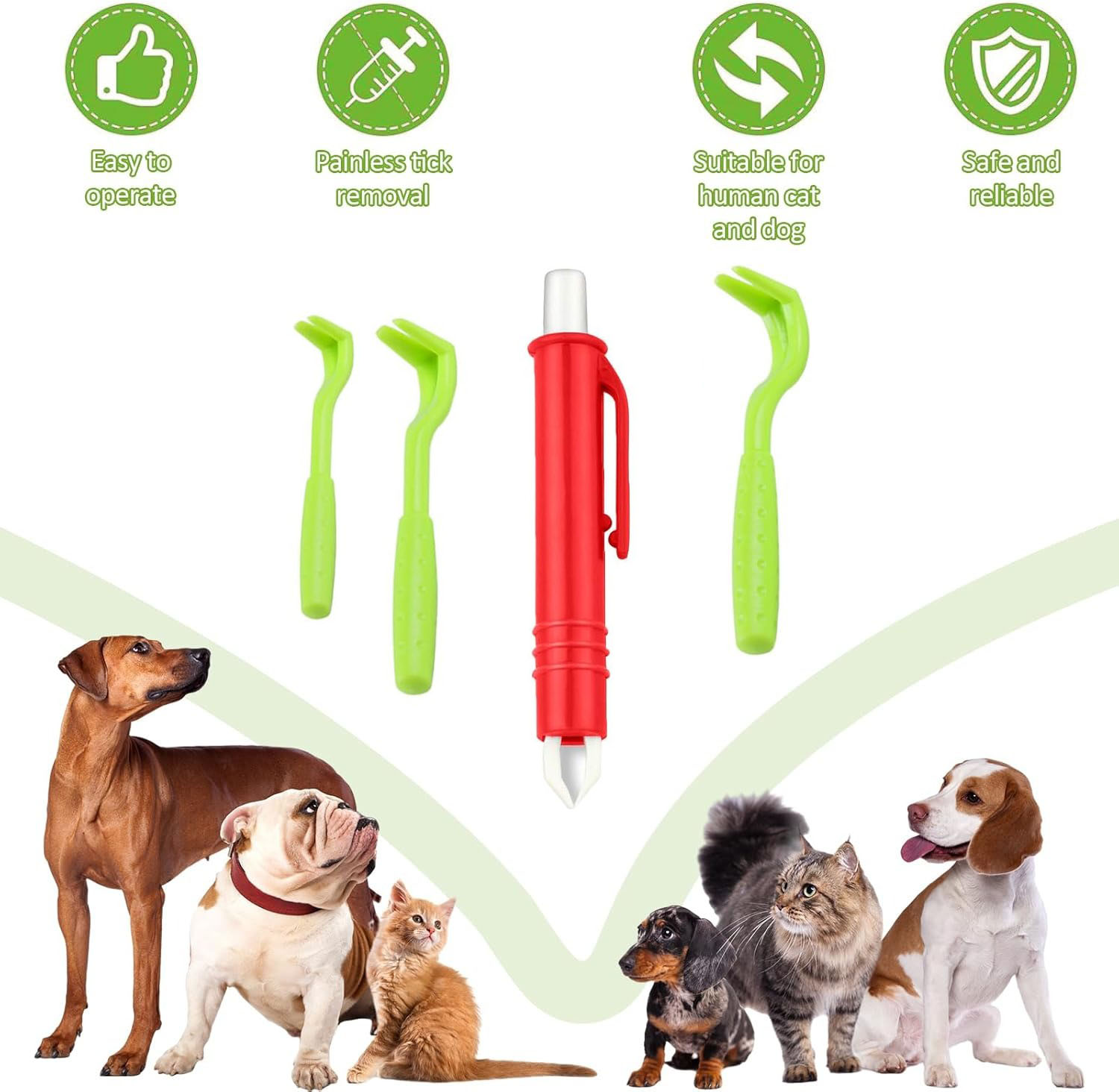 4pcs Pet Flea Removal Tool Kits Tweezers Tweezers Mite Anti Dog Ticks and Fleas Flea Tick Tweezers Clip Remover Tool Tweezers