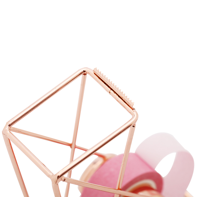 Rose Gold Tape Cutter Stationery Washi Tape Dispenser Storage Organizer Cutter Tool Office Supplies